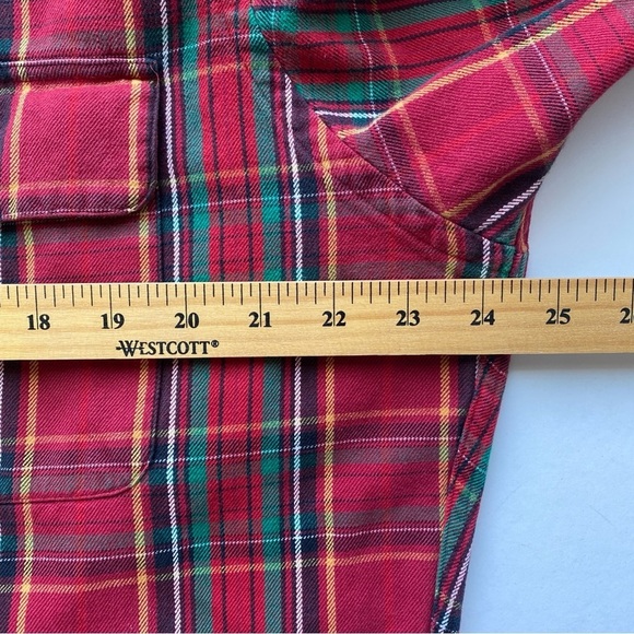 Ralph Lauren Classic RL Workshirt 100% Cotton Flannel Plaid Size Large - Picture 9 of 10